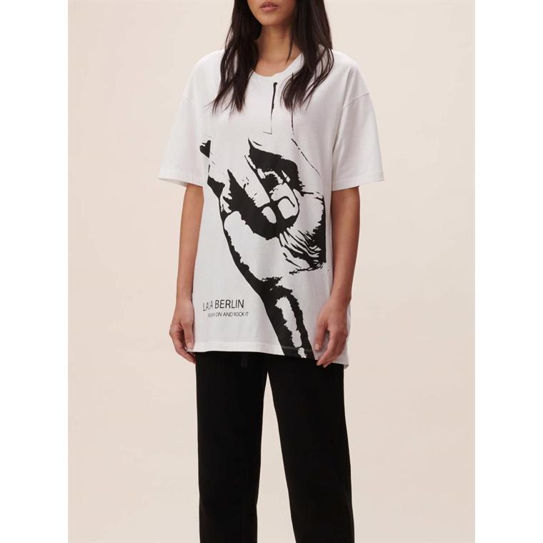 Lala Berlin T-shirt Irene Rockhand, Hvid